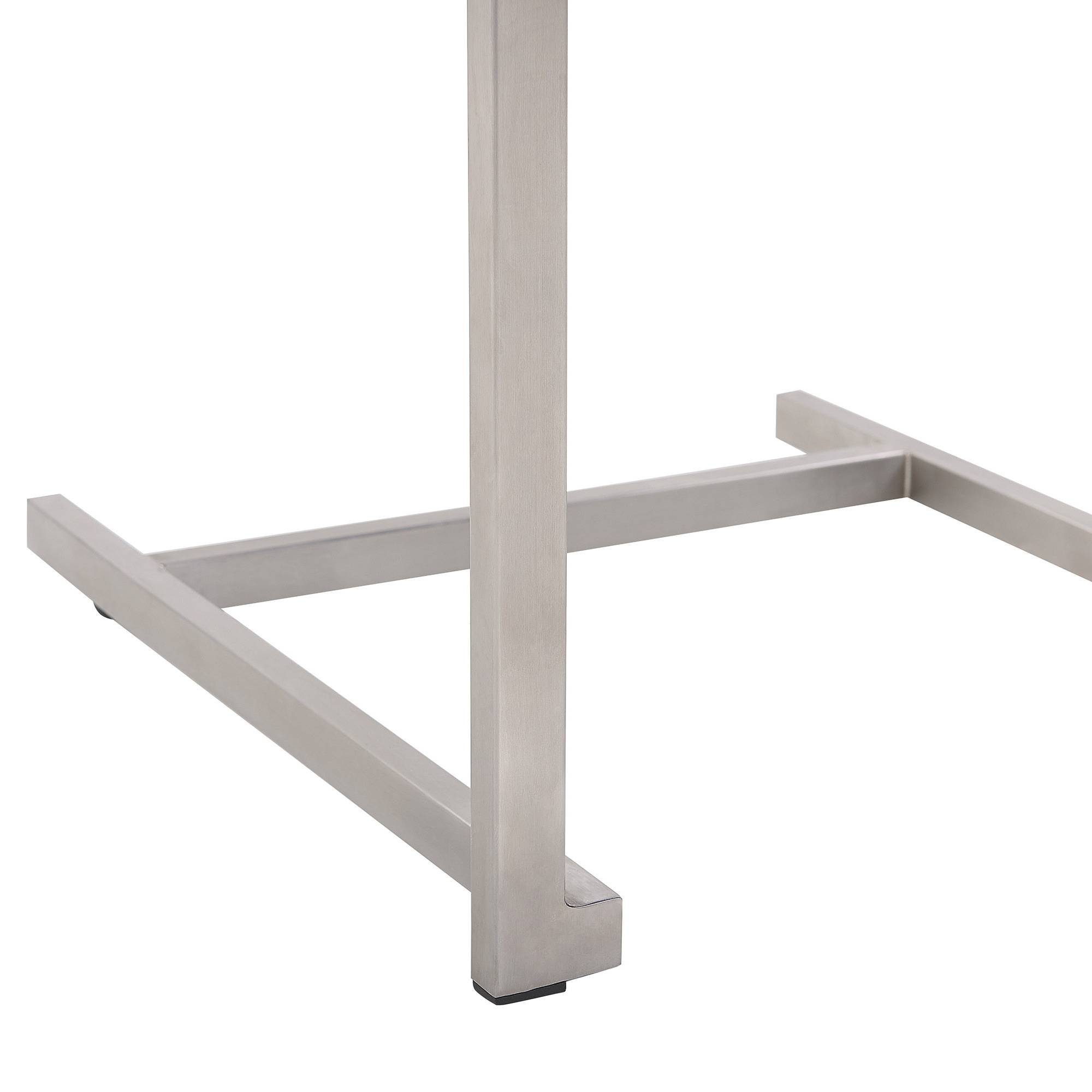 Beliani - Lot de 4 Chaises de Jardin en Acier Inox et Textile Gris Design Moderne Très Tendance pour Terrasse ou Balcon Beliani - Imagen 8