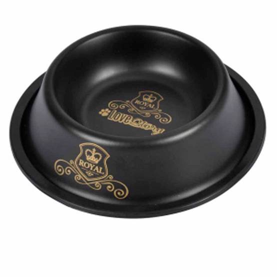 Gamelle pour Chien & Chat "Luxury" 15cm Noir