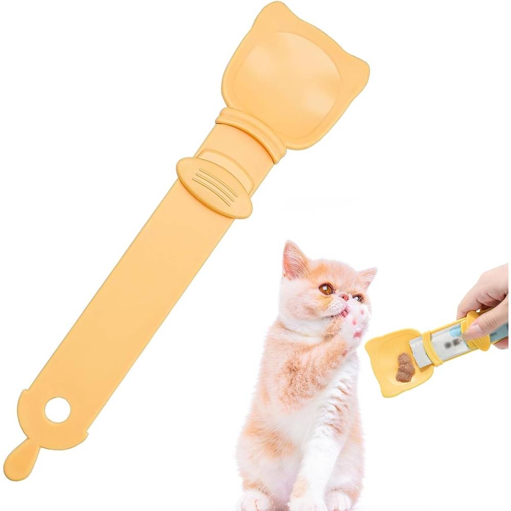 IntiMeg - Distributeur de nourriture pour chat jaune - IntiMeg - Image 1