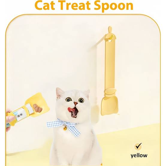 IntiMeg - Distributeur de nourriture pour chat jaune - IntiMeg - Image 5