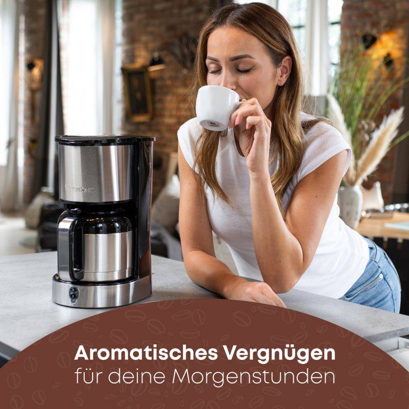 Cafetière superautomatique Clatronic KA 3805 Noir Acier 800 W - Image 10