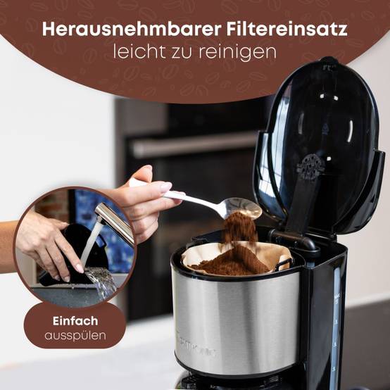 Cafetière superautomatique Clatronic KA 3805 Noir Acier 800 W - Image 8