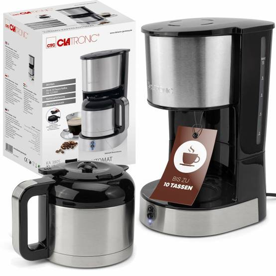 Cafetière superautomatique Clatronic KA 3805 Noir Acier 800 W - Image 2