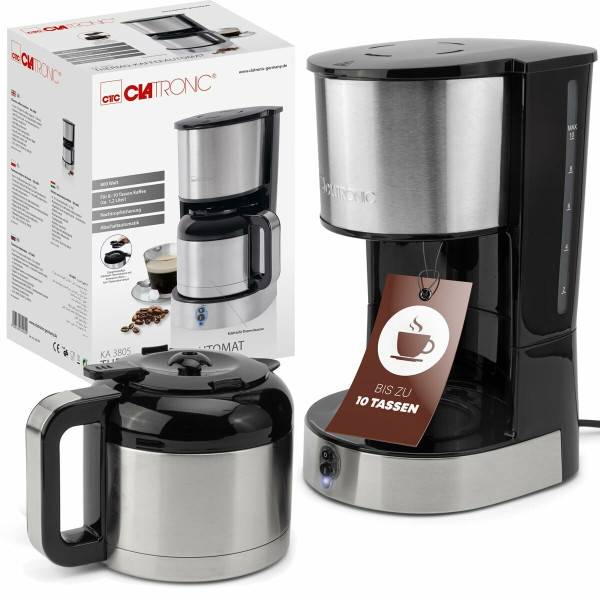 Cafetière superautomatique Clatronic KA 3805 Noir Acier 800 W - Image 2