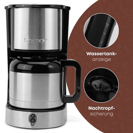 Cafetière superautomatique Clatronic KA 3805 Noir Acier 800 W - Image 9