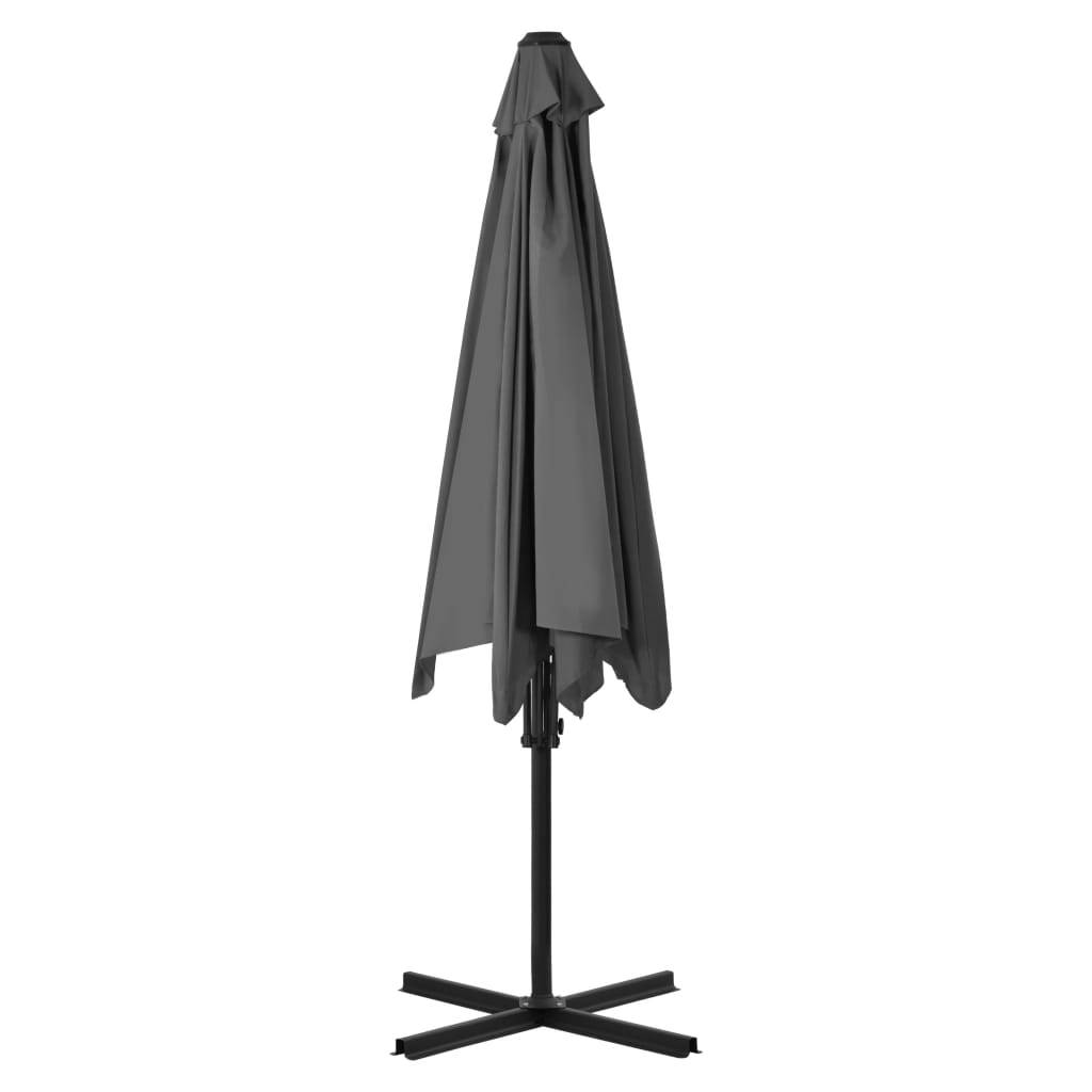 Helloshop26 - Parasol d'extérieur avec poteau en acier 300 cm anthracite - Imagen 4