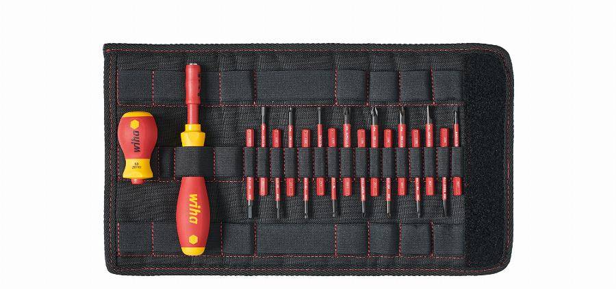 Jeu de tournevis et embouts slimVario WIHA - 18 pièces - 41231
