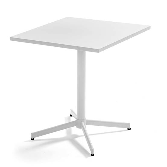Oviala - Table de terrasse bistro inclinable en acier blanc Palavas - Oviala - Imagen 1