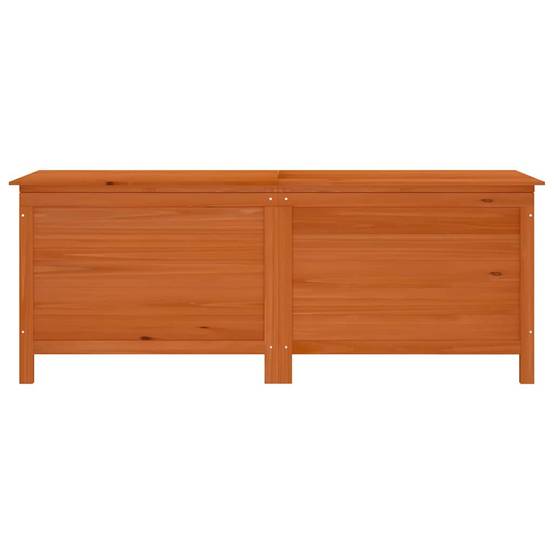 Coffre de jardin bois de sapin marron 150 x 50 x 56.5 cm - PANGIVO - Image 4