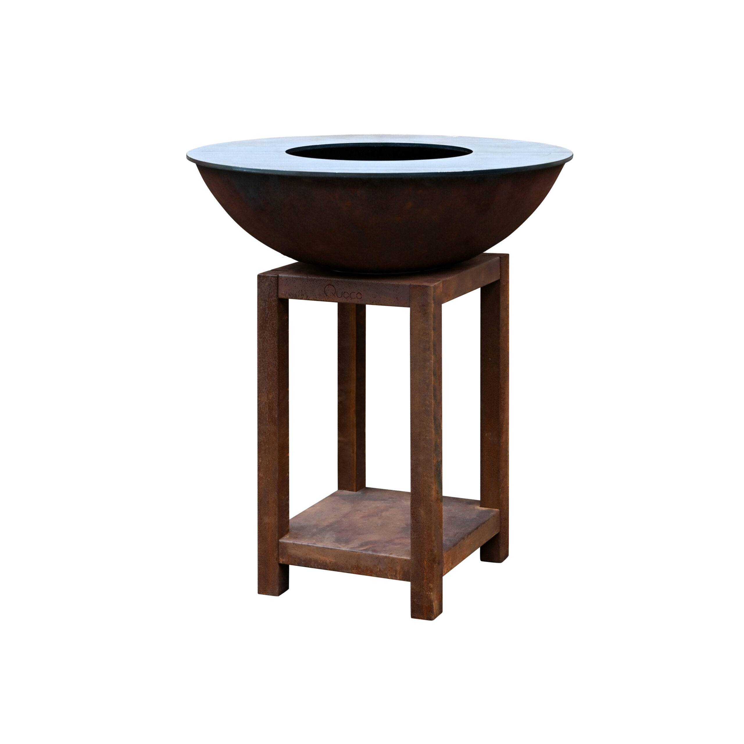 Brasero Piatto Montabile Medium Corten diam84 - Quoco - Image 1