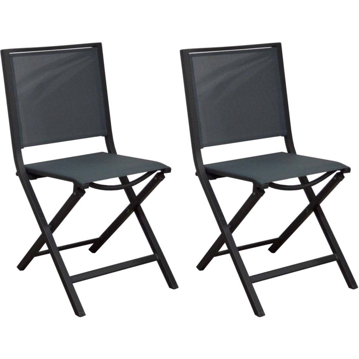 Proloisirs - Chaise pliante en aluminium Ida (Lot de 2) - Imagen 1