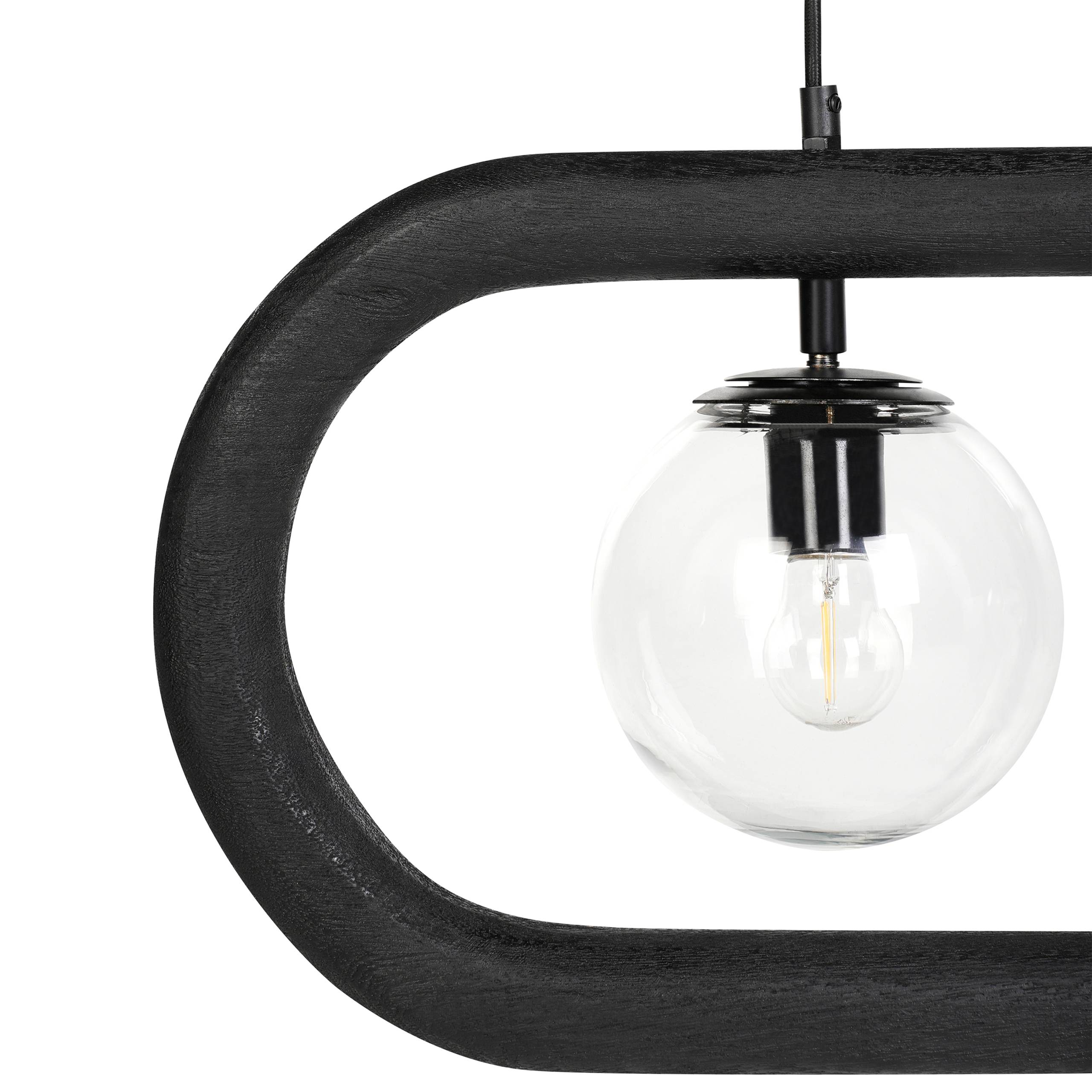 Beliani - Lampe suspension Manguier Noir AYENSU - 74x15x153- Beliani - Image 6