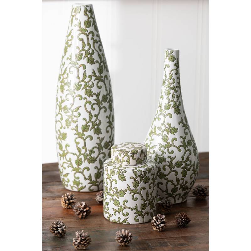 J-Line - Vase en porcelaine multicouleur 16.5x16.5x53 cm - J-Line - Image 3