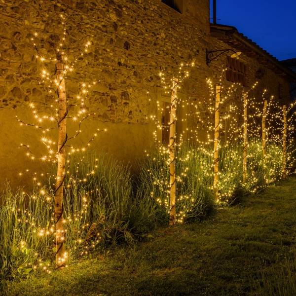 Branche lumineuse murale marron LED blanc chaud Lotti - Image 1
