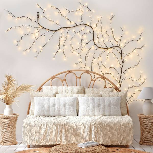 Branche lumineuse murale marron LED blanc chaud Lotti - Image 4