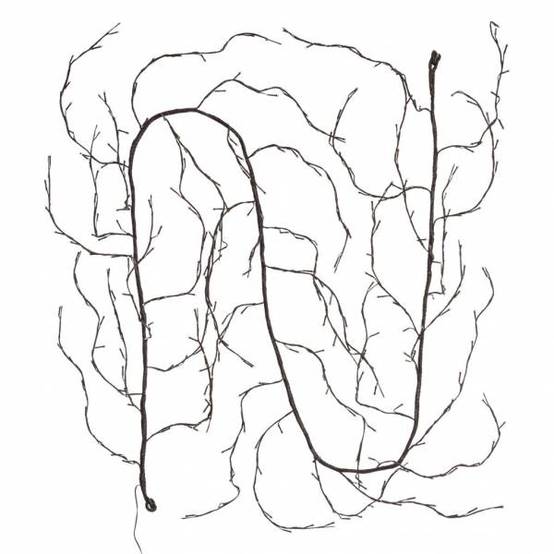 Branche lumineuse murale marron LED blanc chaud Lotti - Image 7