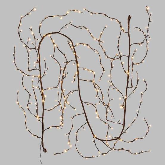 Branche lumineuse murale marron LED blanc chaud Lotti - Image 9
