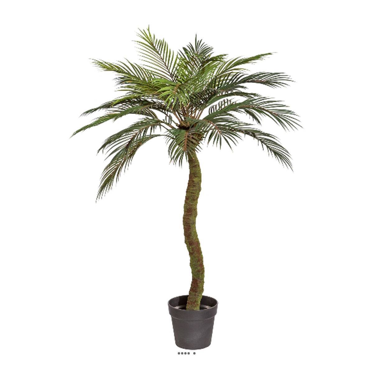 Artificielles - Palmier Phoenix Artificiel Tronc Large en pot H 120 cm Vert - dimhaut: H 120 cm - couleur: Vert