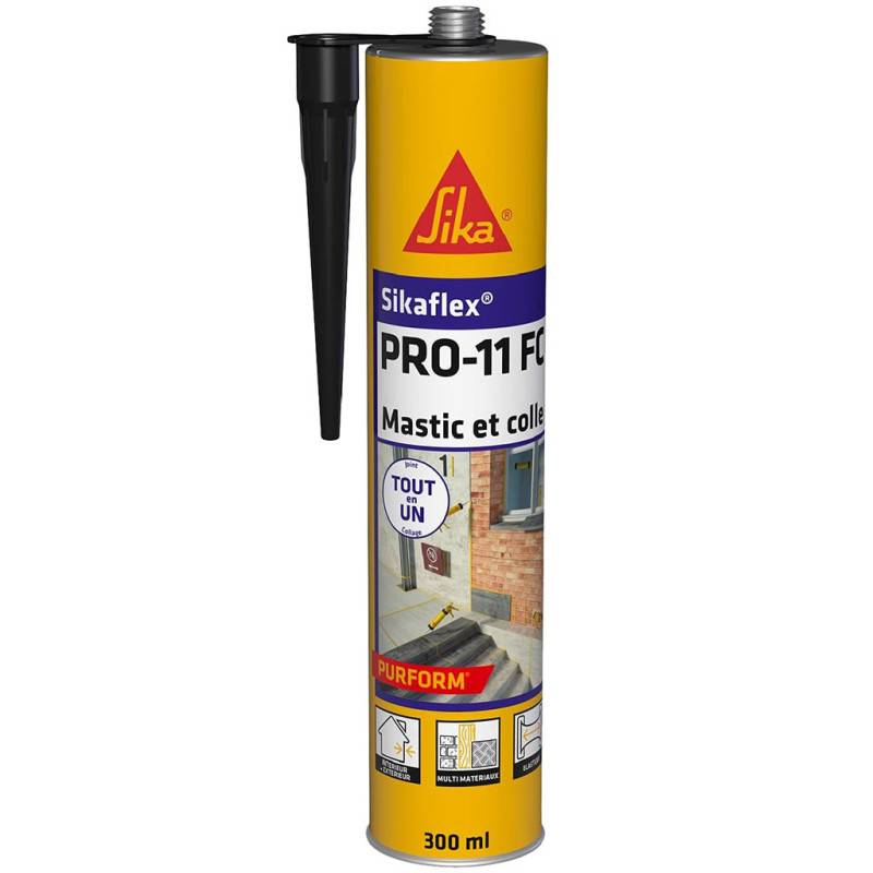 SIKA Mastic-colle à prise rapide Sikaflex® PRO-11 FC Purform® 300ml – Polyuréthane haute adhérence - Couleur: Beige - Image 5