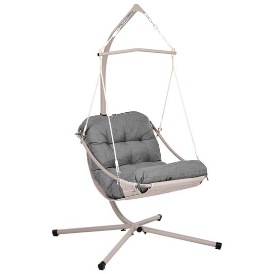 Beliani - Chaise porte-à-faux Oléfine Gris ALGHERO - 109x101x195- Beliani - Image 2