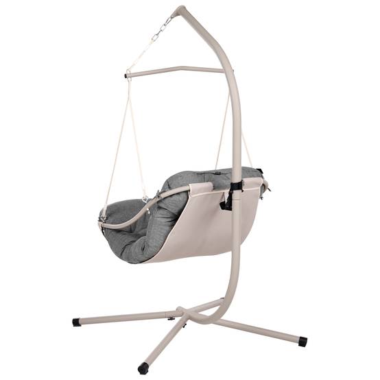 Beliani - Chaise porte-à-faux Oléfine Gris ALGHERO - 109x101x195- Beliani - Image 4
