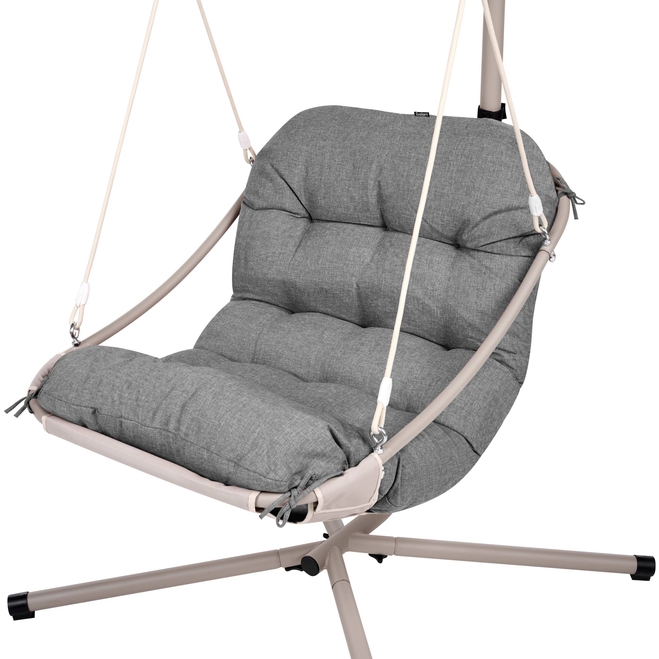 Beliani - Chaise porte-à-faux Oléfine Gris ALGHERO - 109x101x195- Beliani - Image 5