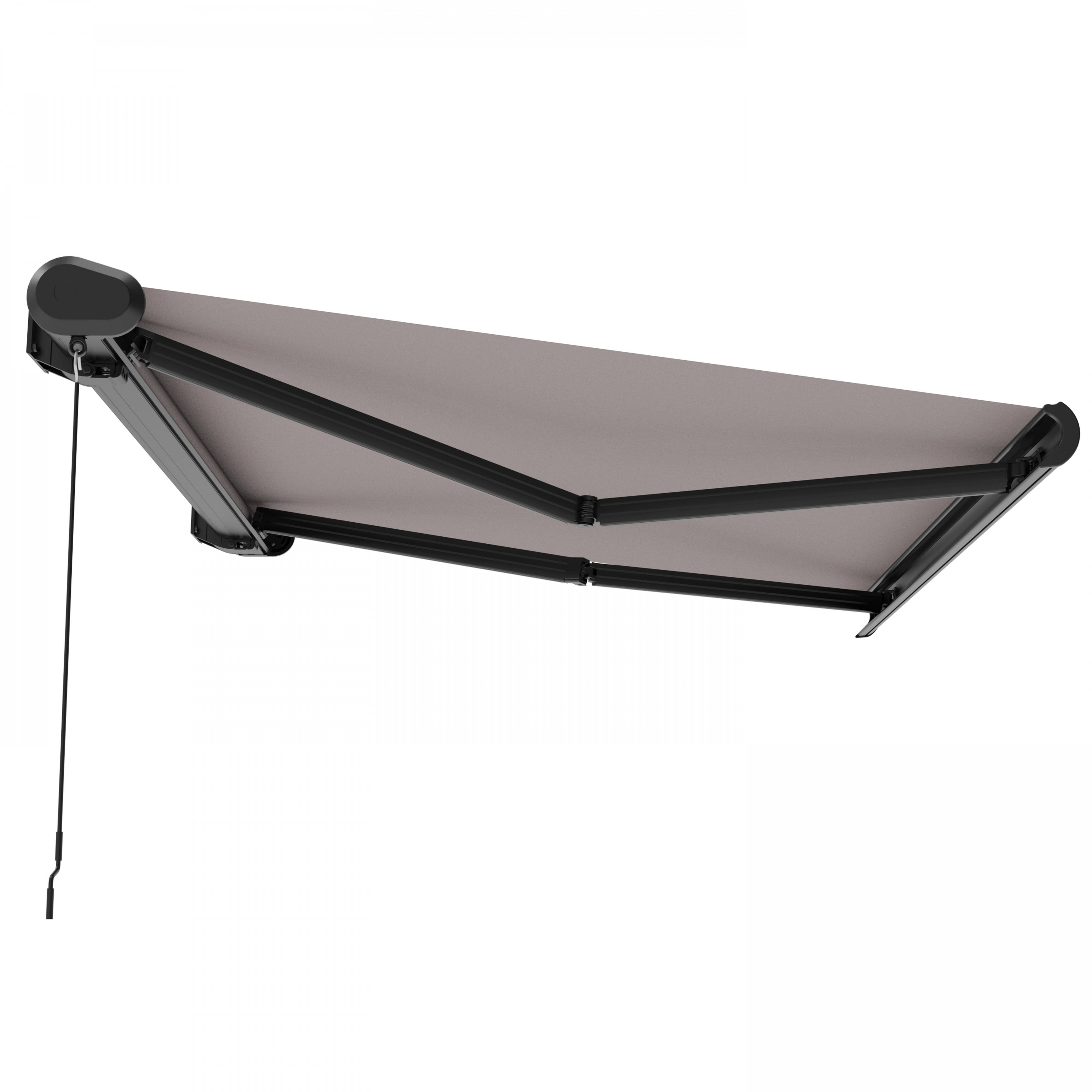 Oviala - Store banne coffre integral 2.95x2.5m aluminium taupe Caleta - Oviala - Imagen 3