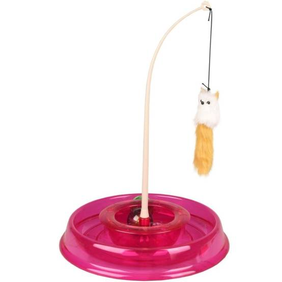 jeux Circuit TIBO rond rose ø 27,5 cm x 38 cm, pour chat - Image 6