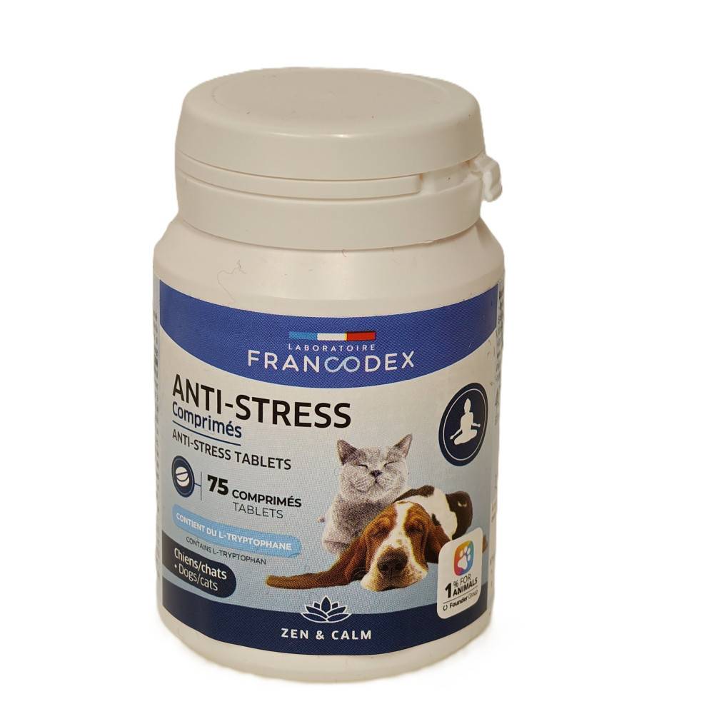 Francodex - Anti-Stress 75 Comprimés Pour Chiens et Chats - Image 1