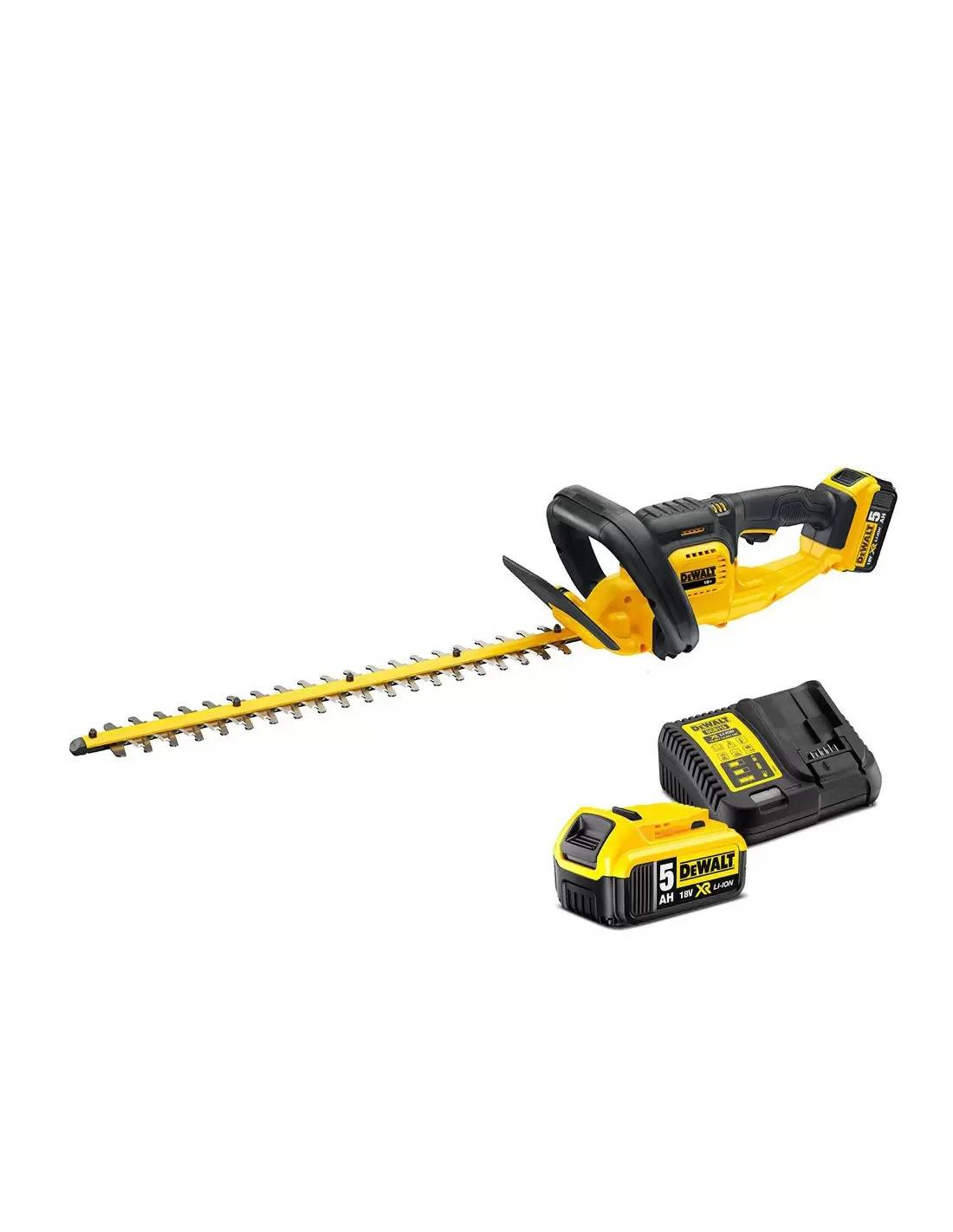 Taille-haies XR 18V 5 Ah Li-ion avec 1 Chargeur + 1 Batterie - DEWALT - DCM563P1-QW - Image 1