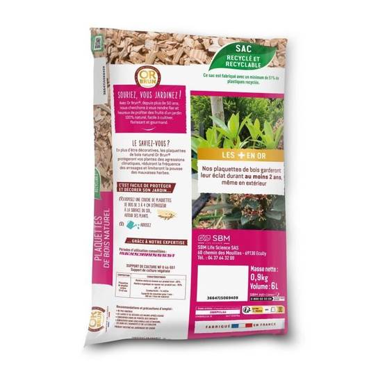Or Brun - Copeaux Naturels De Bois Clair Uab 6 L / Nc - Or Brun - Image 2