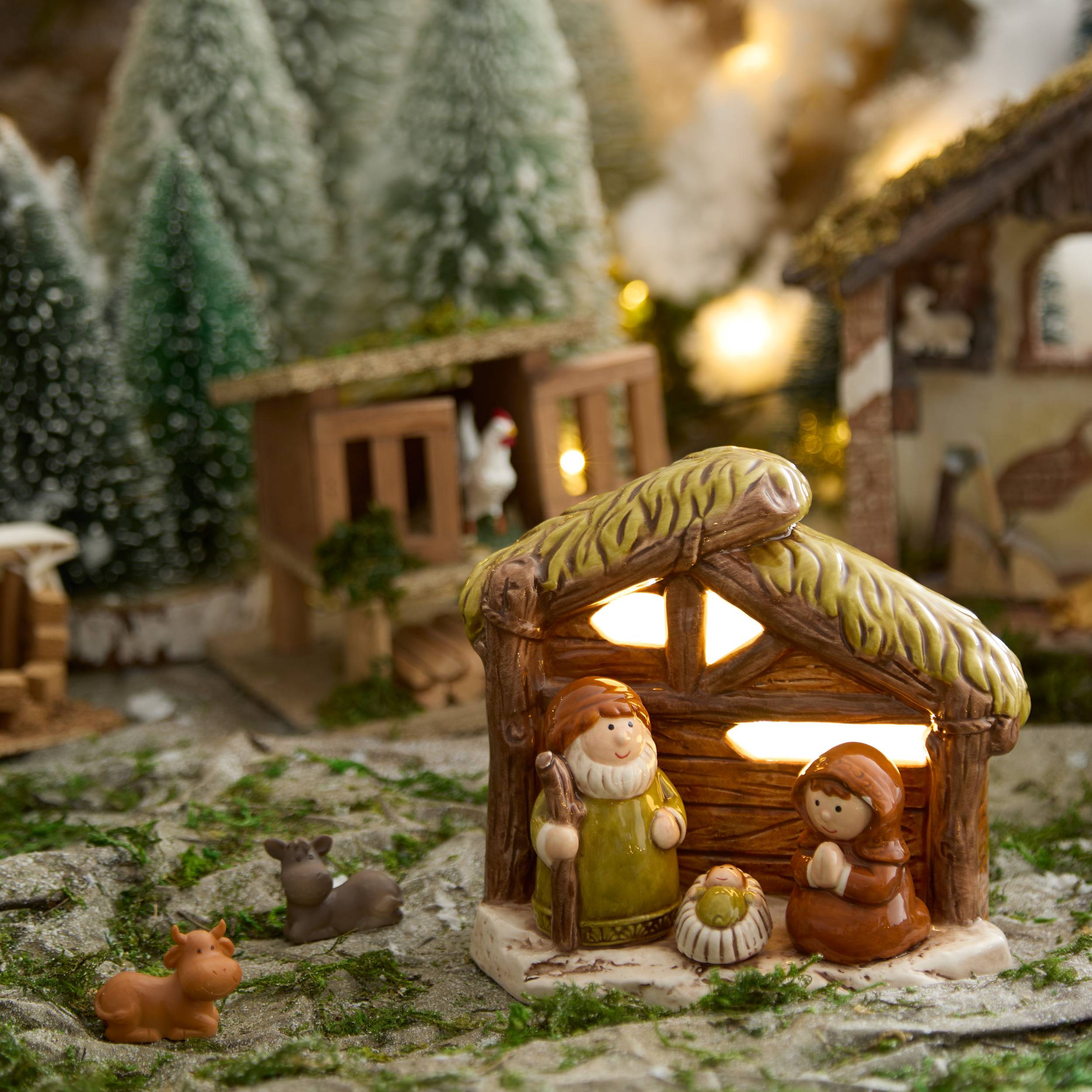 Atmosphera - CRECHE DOLOMITE VERT H14.5 - Atmosphera Créateur d'intérieur - Image 1