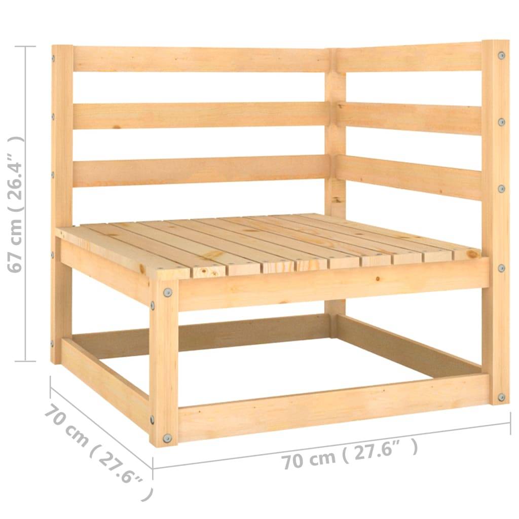 Helloshop26 - Salon de jardin meuble d'extérieur ensemble de mobilier 6 pièces avec coussins bois de pin massif - Imagen 6