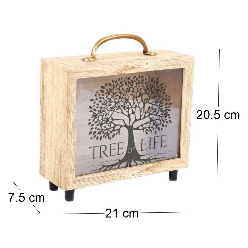 Sil - Tirelire valisette Tree of life 21 x 20 cm Sil - Imagen 3
