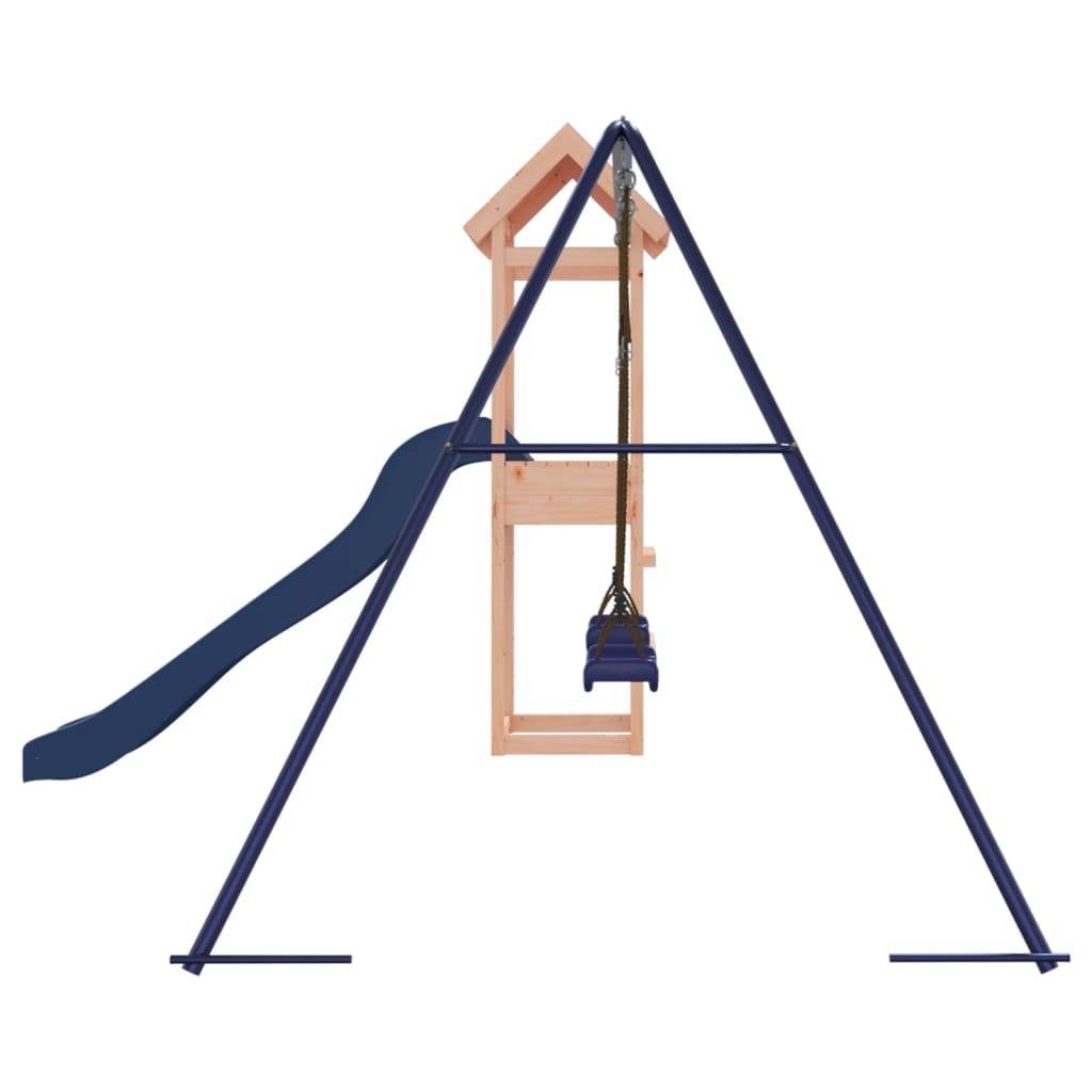 Helloshop26 - Aire de jeux d'extérieur balançoires toboggan portiques robuste jeux jardin 308 x 315 x 194 cm bois massif de douglas - Imagen 5