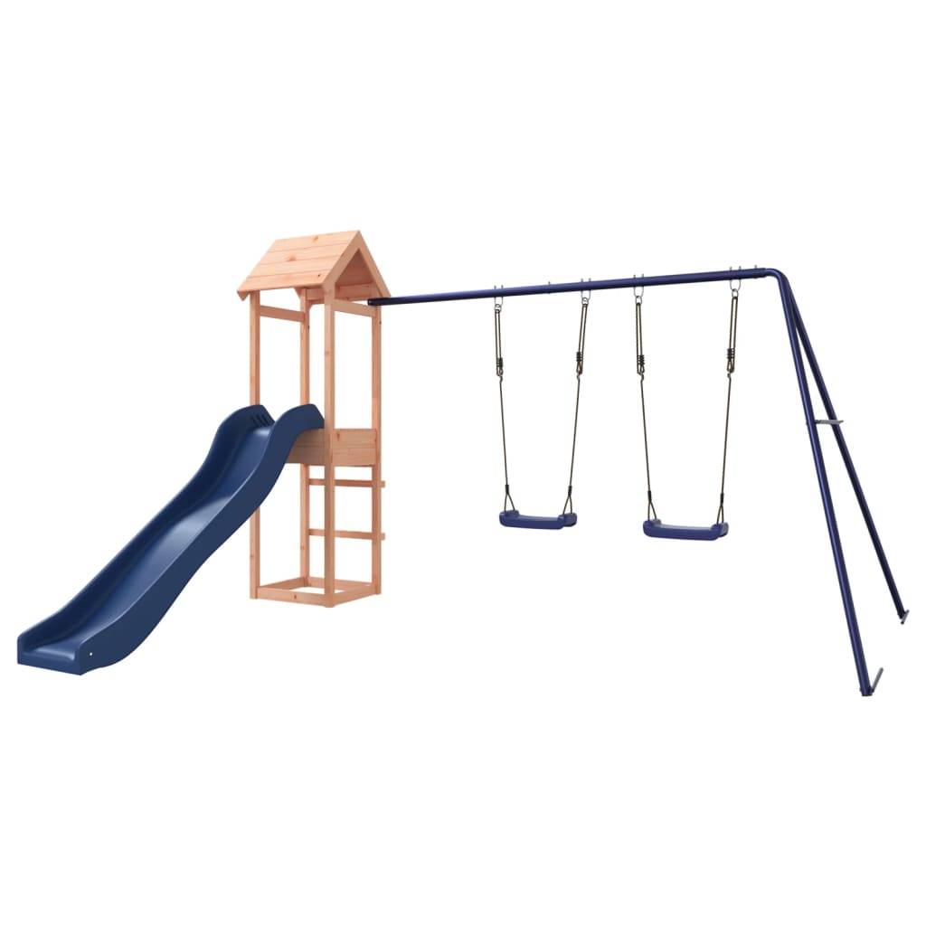 Helloshop26 - Aire de jeux d'extérieur balançoires toboggan portiques robuste jeux jardin 308 x 315 x 194 cm bois massif de douglas - Imagen 2