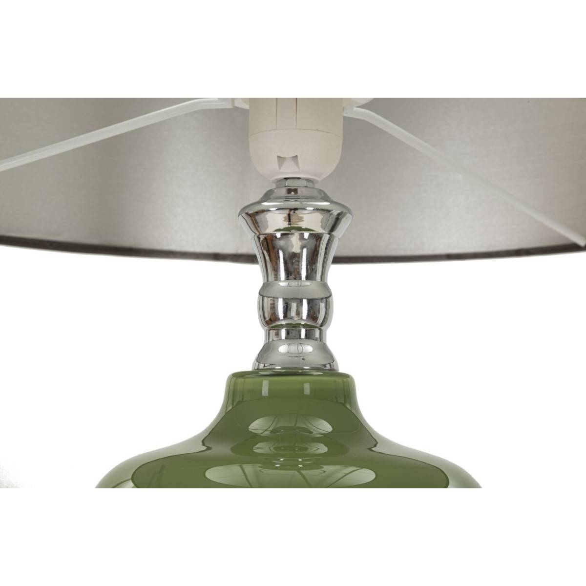 Lampadaire en Verre "Eva One" 160cm Vert & Noir - Image 3