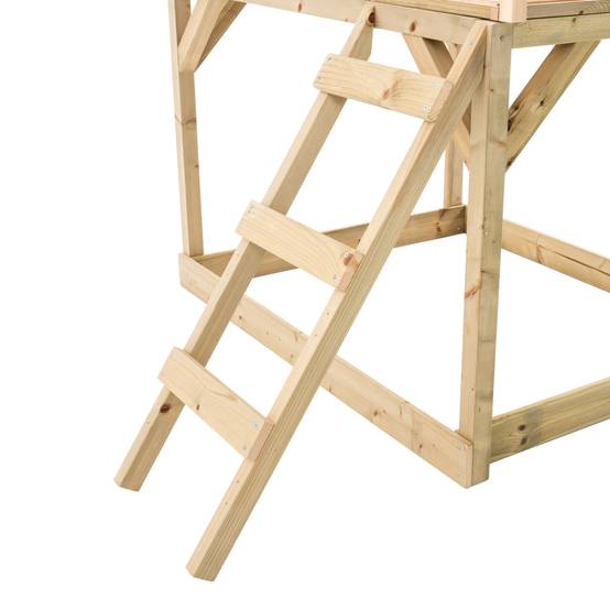 Maisonnette modulable sur pilotis avec balcon et glissière COQUELICOT en bois FSC® - Image 6