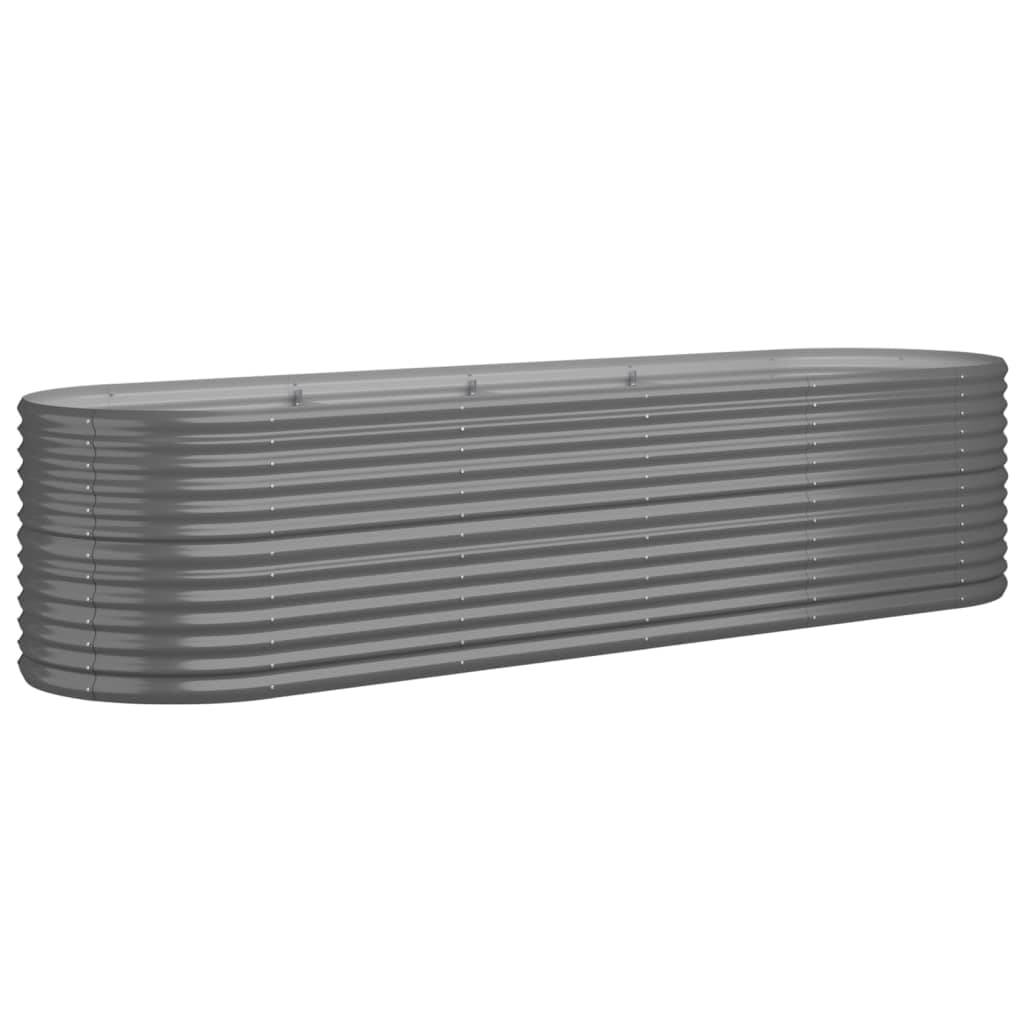 ComfortXL - Jardinière haute ovale en acier galvanisé potager Gris 296x80x68 cm – ComfortXL Outdoor Living - Image 2