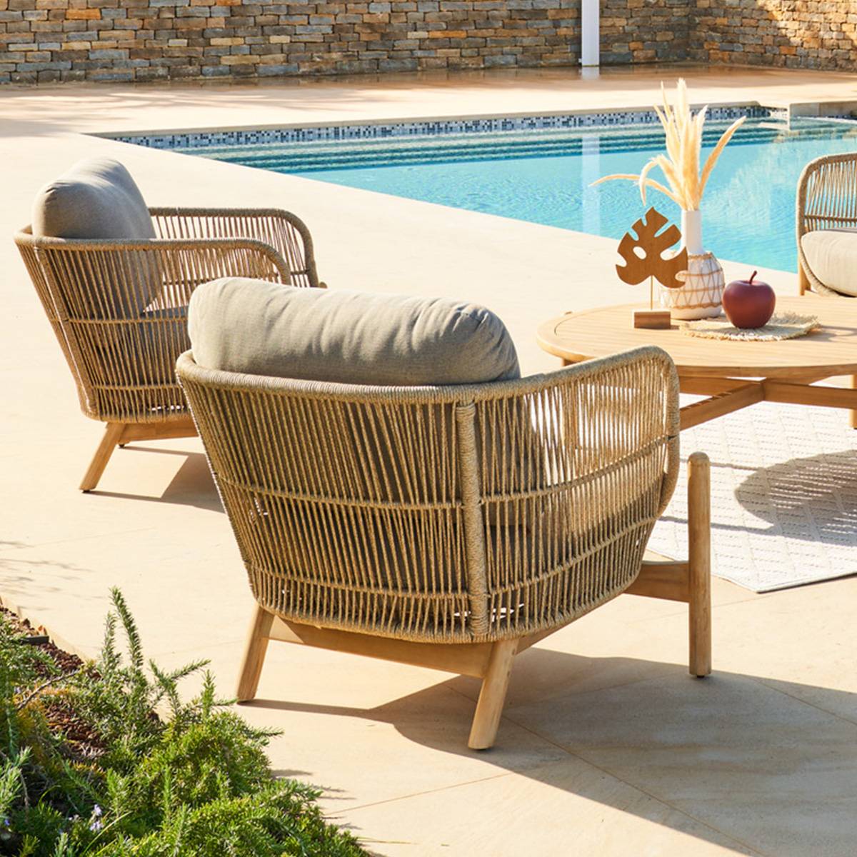 Hesperide - Fauteuil de salon de jardin "Deona" en acacia Hespéride - Image 1