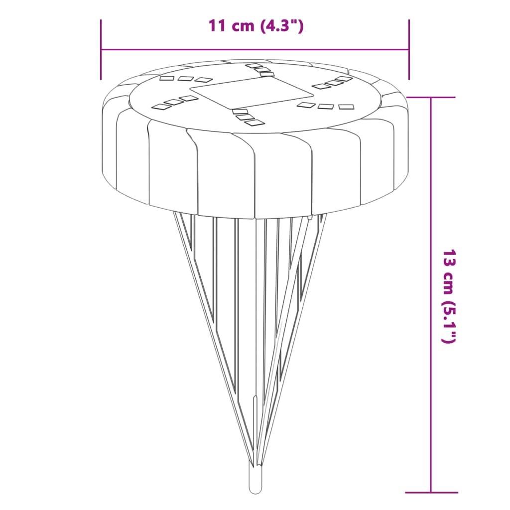 Lampe d'extérieur - Lampe de jardins solaires de sol et piquets de sol 4 pcs-JU792 - Image 6