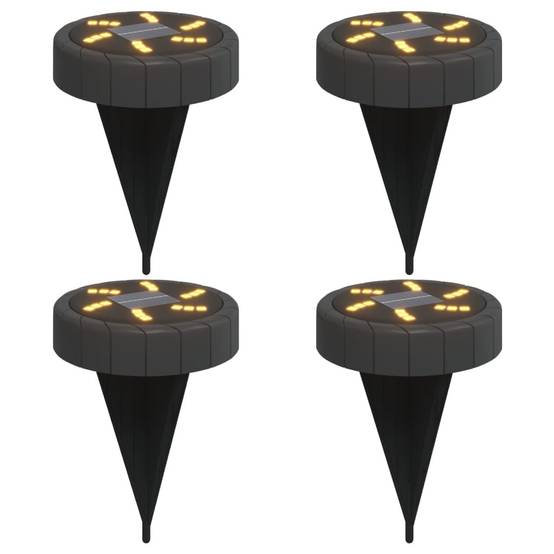 Lampe d'extérieur - Lampe de jardins solaires de sol et piquets de sol 4 pcs-JU792 - Image 1