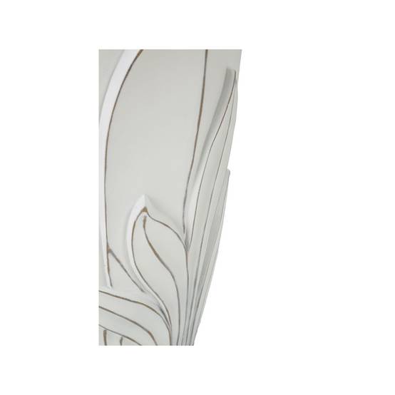 Vase Déco en Résine "Gardy" 48cm Blanc - Image 4