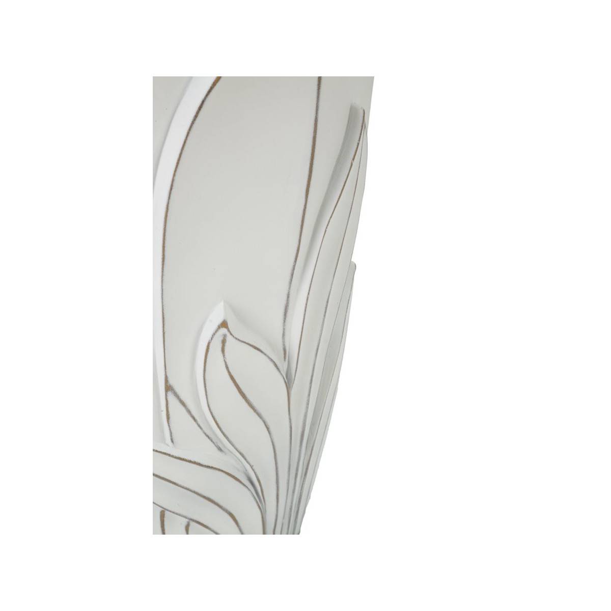 Vase Déco en Résine "Gardy" 48cm Blanc - Image 4