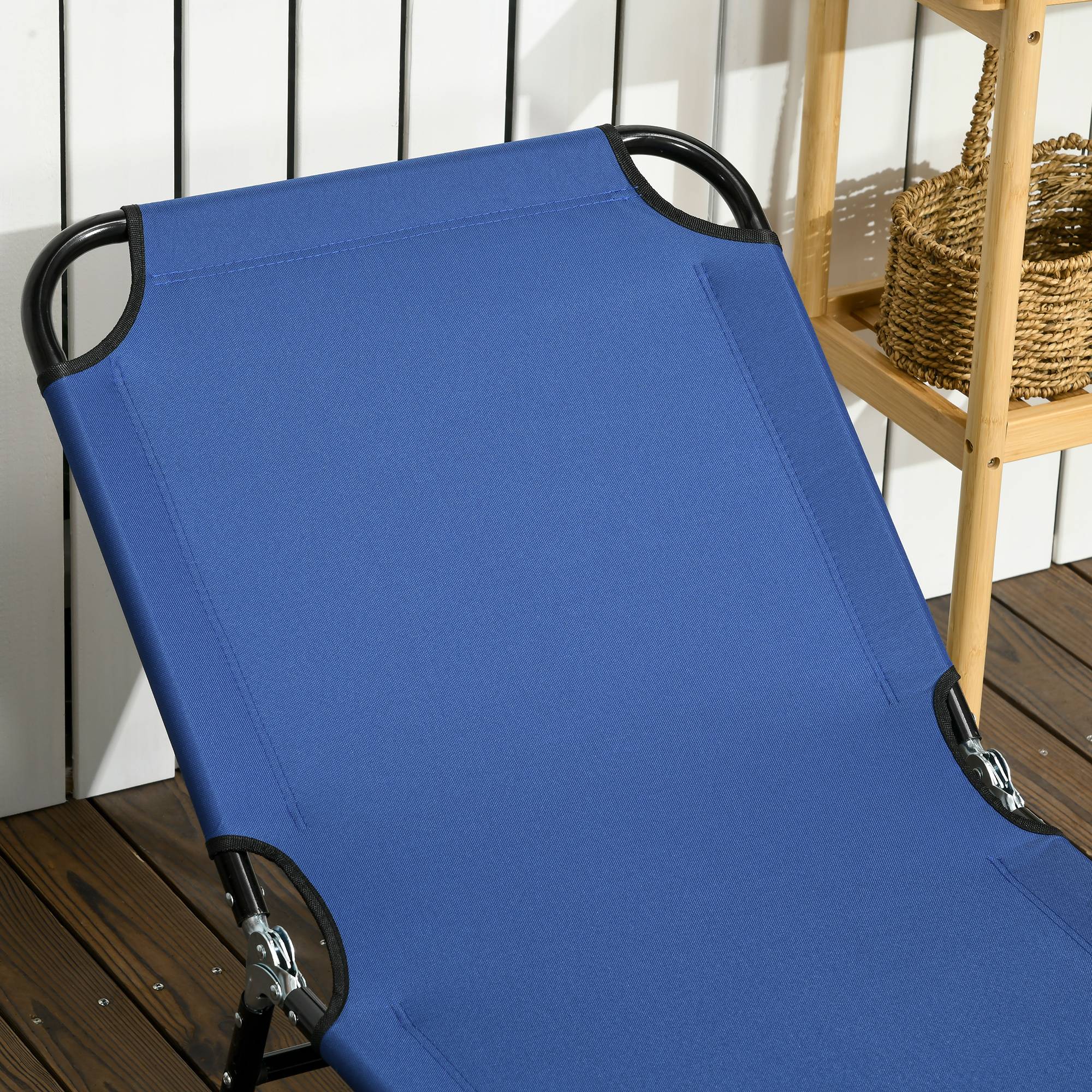 Ensemble de 2 transats de jardin pliants avec dossier réglable en hauteur dans 5 directions, jusqu’à 120 kg, chargeable - Image 8