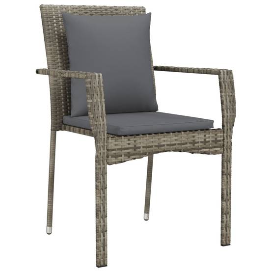 Salon de Jardin 8 Personnes Résine Tressée Grise Table Verre 190cm – ComfortXL Outdoor Living - Image 5