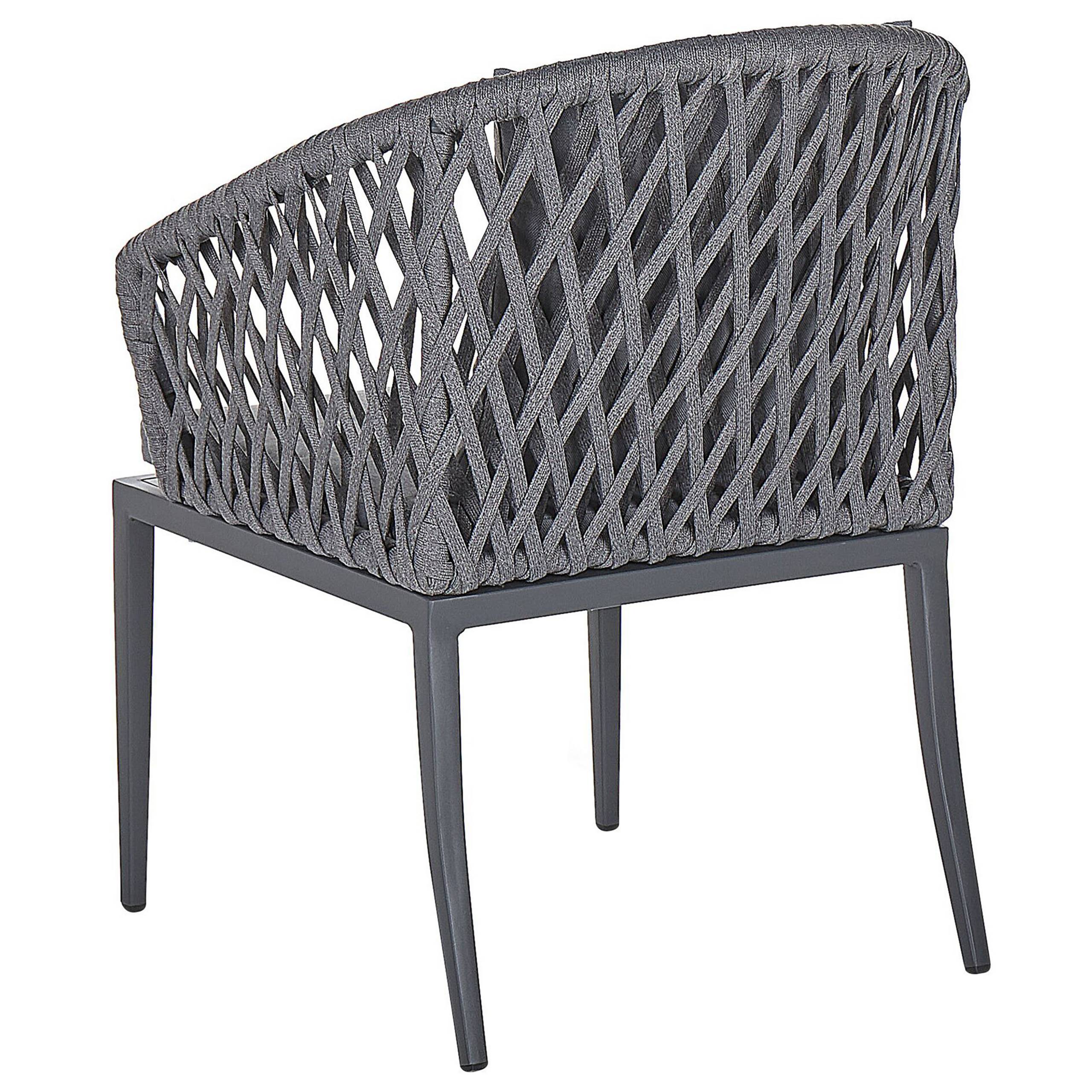 Beliani - Fauteuil Aluminium Gris LIPARI - Beliani - Imagen 6
