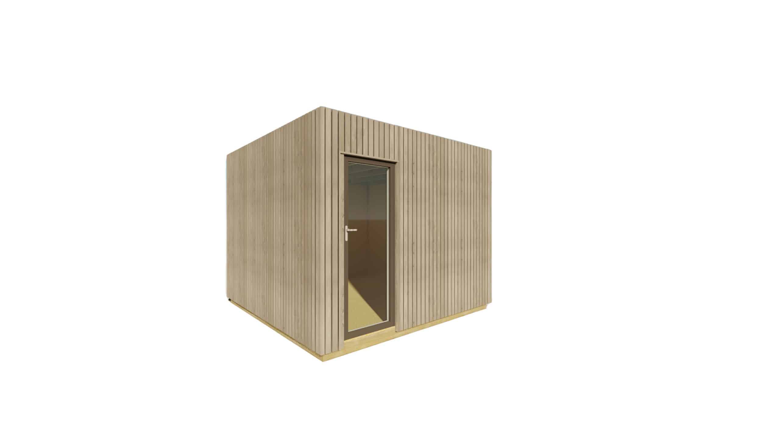 Sans Marque - STUDIO DE JARDIN / 11,8 m2 - 3,35 x 3,52m / Plancher isolé / Bardage Gris / Intérieur OSB / Livraison Gratuite / Studio Français - Imagen 6