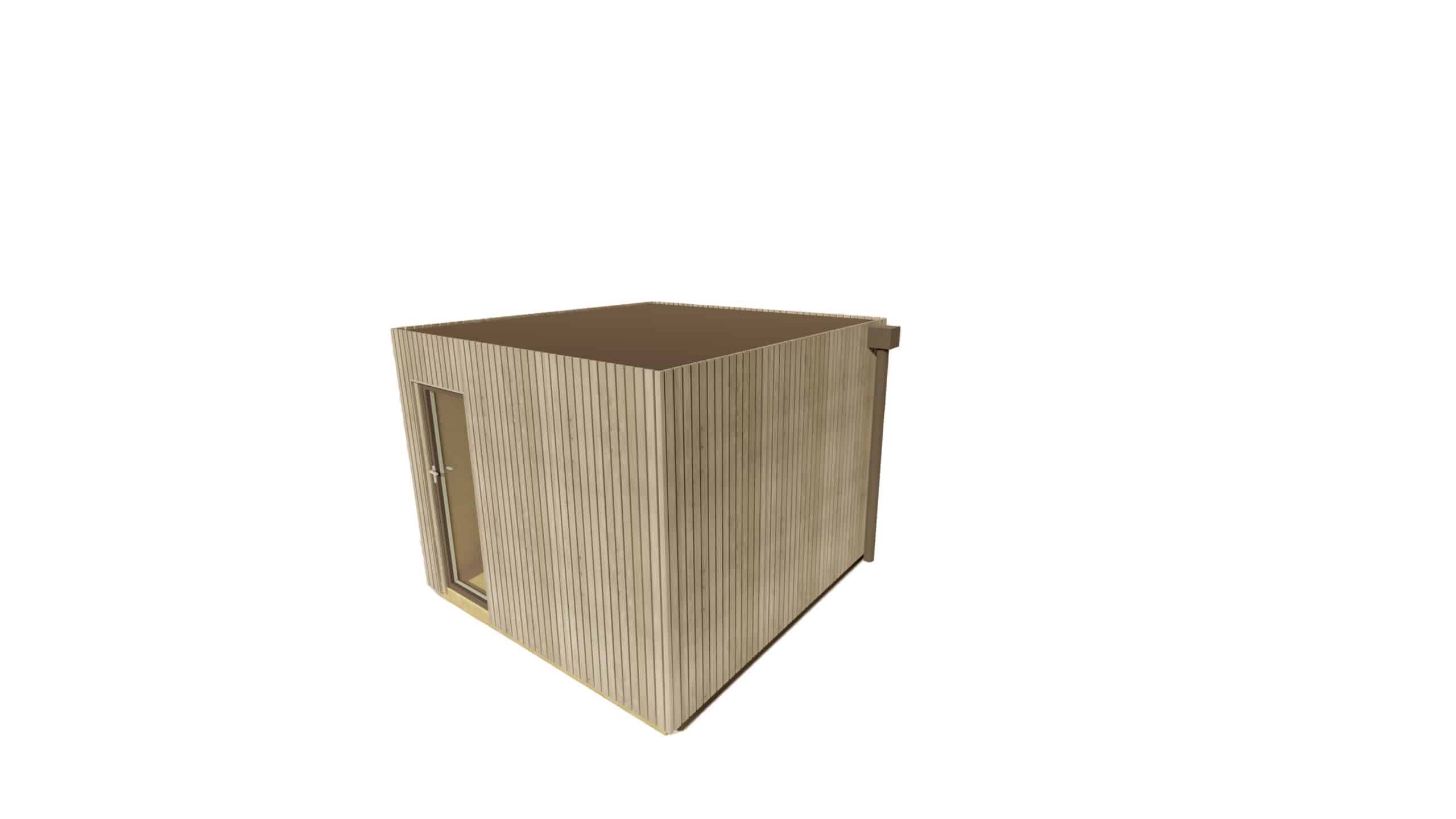 Sans Marque - STUDIO DE JARDIN / 11,8 m2 - 3,35 x 3,52m / Plancher isolé / Bardage Gris / Intérieur OSB / Livraison Gratuite / Studio Français - Imagen 7