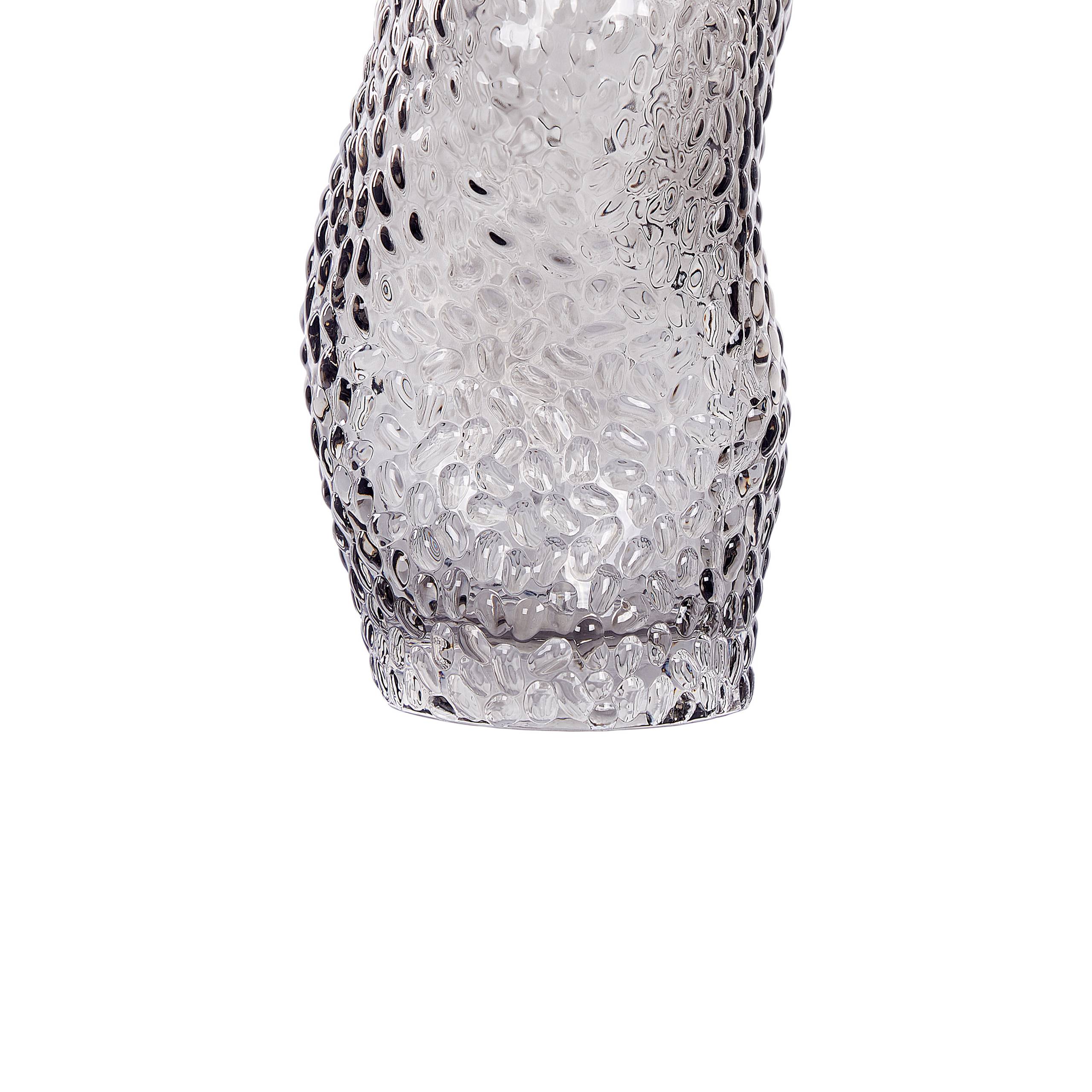 Beliani - Vase à fleurs Verre Gris DYTIKO - 16x16x31- Beliani - Image 7
